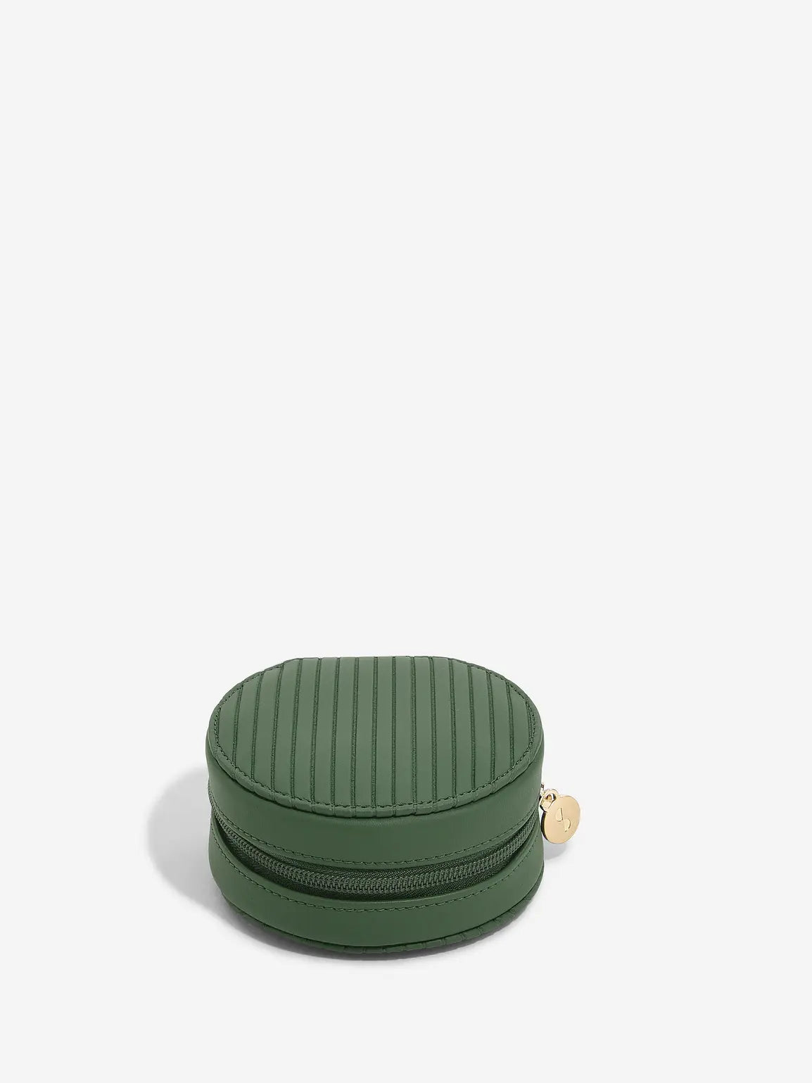 Stackers Ronde Travel Jewellery Box Smaragdgroen
