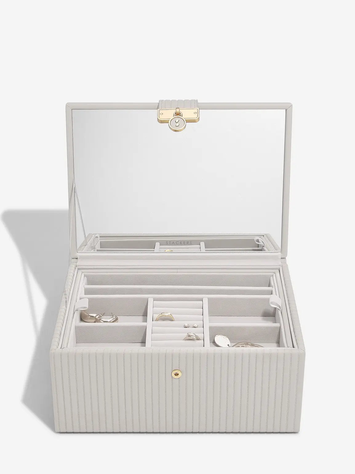 Stackers Luxe Klassieke Juwelendoos Kalksteen