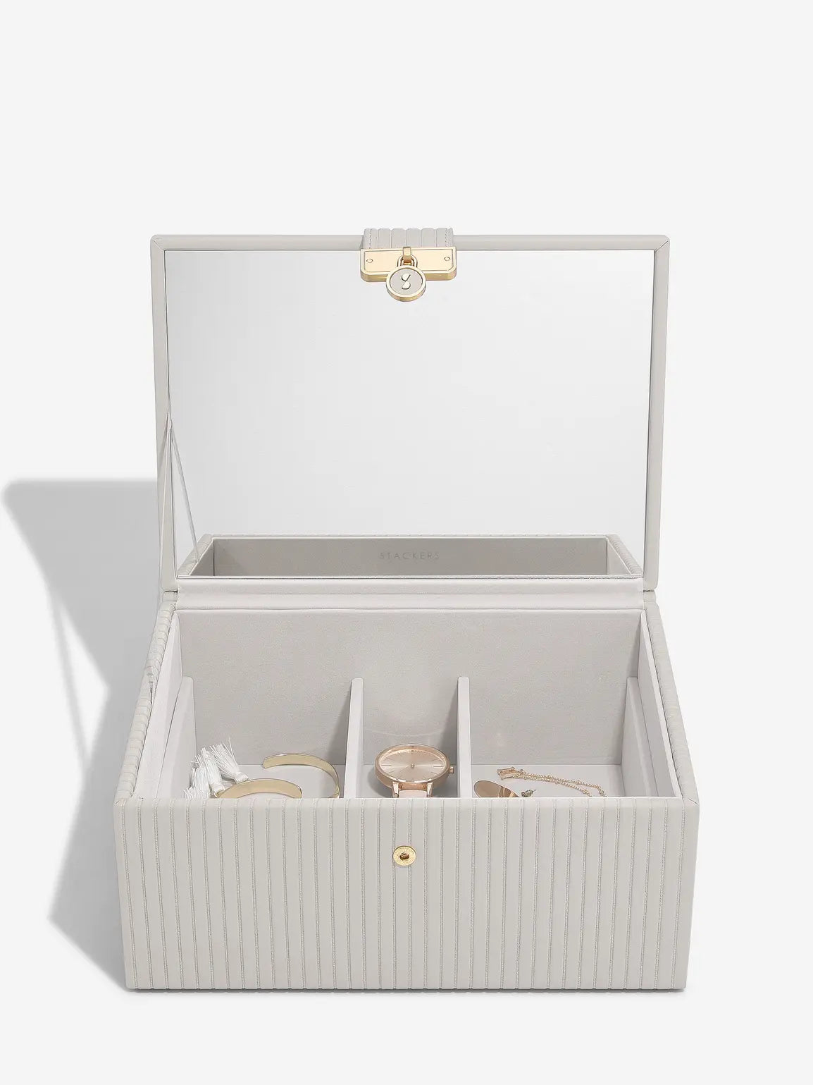 Stackers Luxe Klassieke Juwelendoos Kalksteen