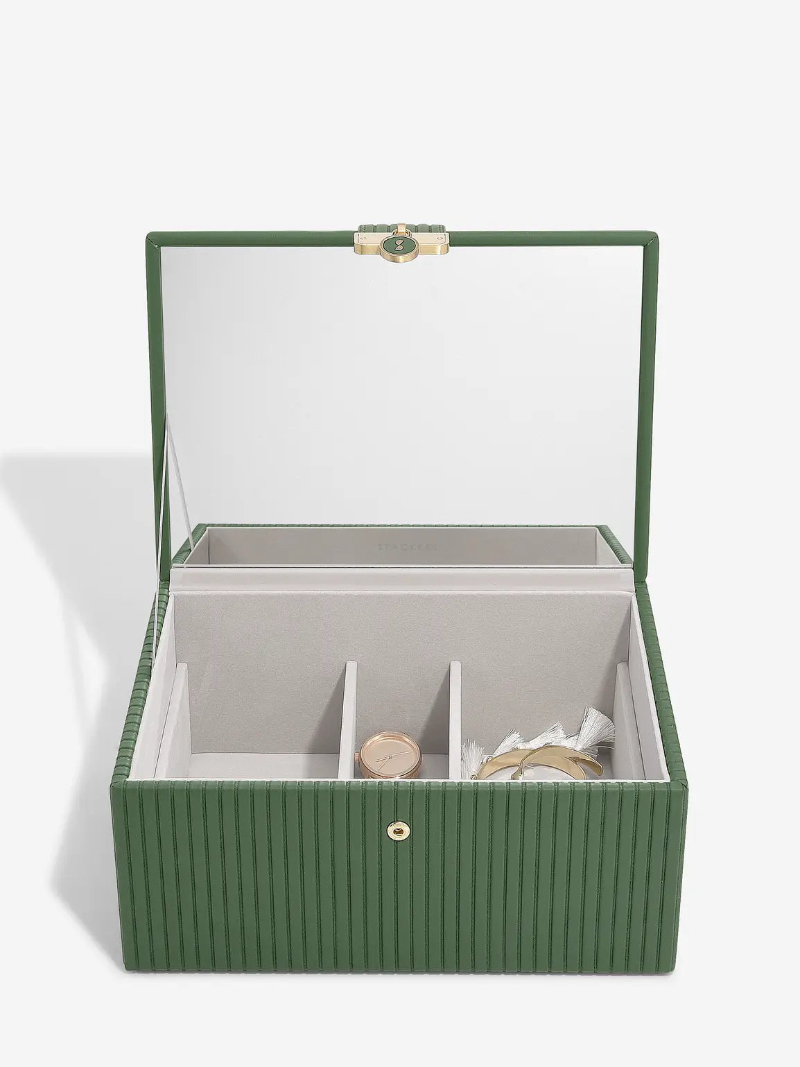 Stackers Luxe Klassieke Juwelendoos Smaragdgroen