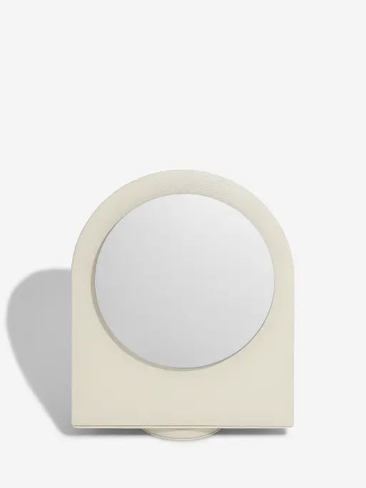 Stackers Rotating Hair Accessory Organiser with Mirror Oatmeal & Linen