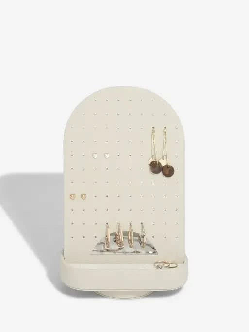 Stackers Rotating Earring Holder Oatmeal & Linen