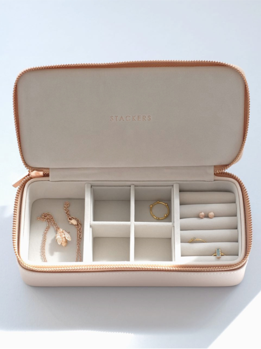 Stackers Large Travel Box Roze