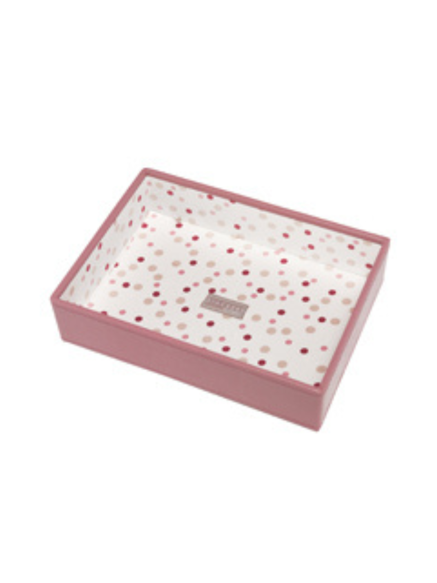 Stackers Horloge & Accessoirelaag voor Klassieke Juwelendoos Roze Gevlekt