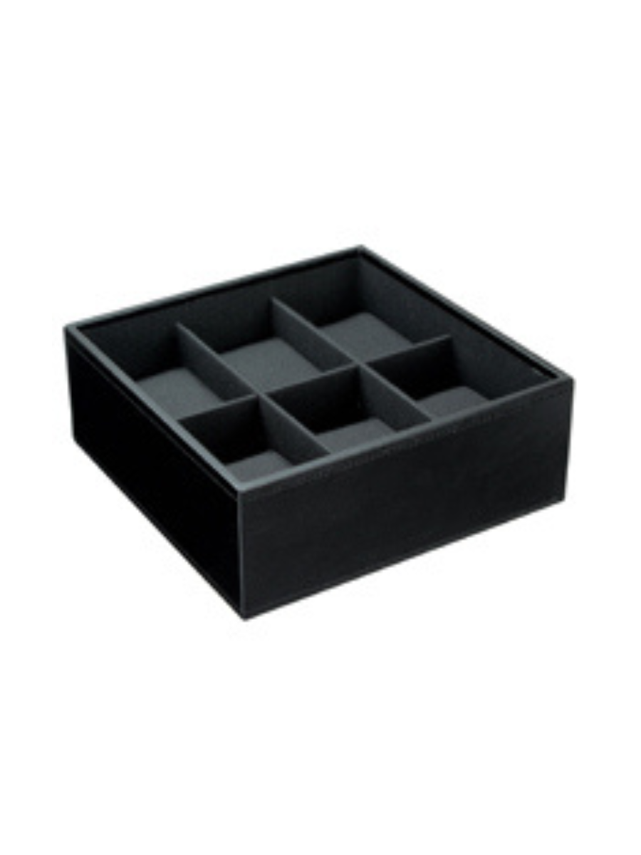 Stackers Zesdelige Horlogebox Zwart