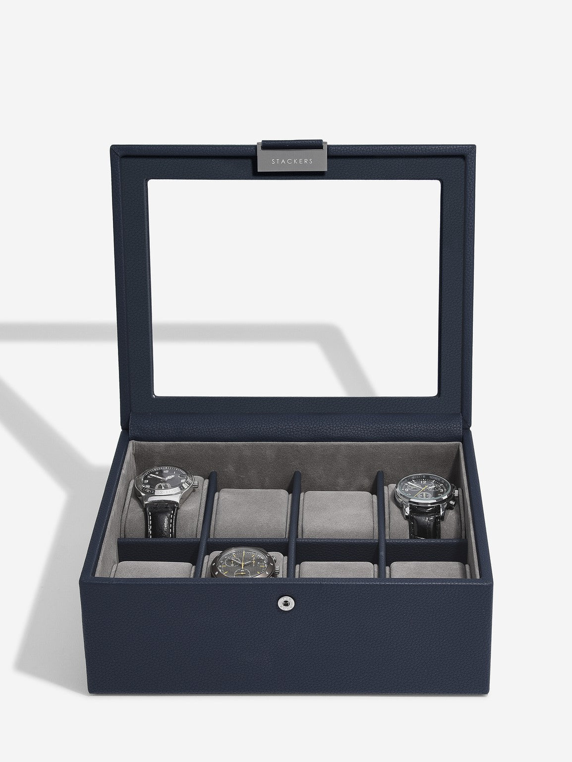Stackers Achtdelige Horlogebox Marineblauw