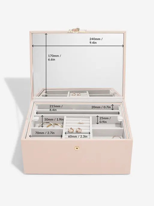 Stackers Luxury Classic Jewellery Box Pink