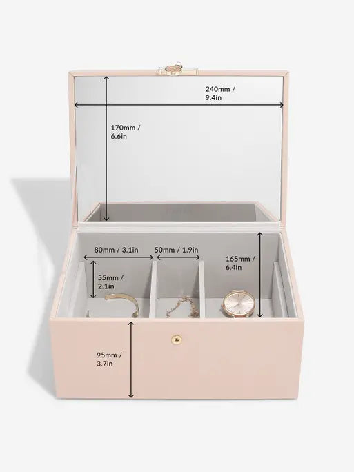 Stackers Luxury Classic Jewellery Box Pink