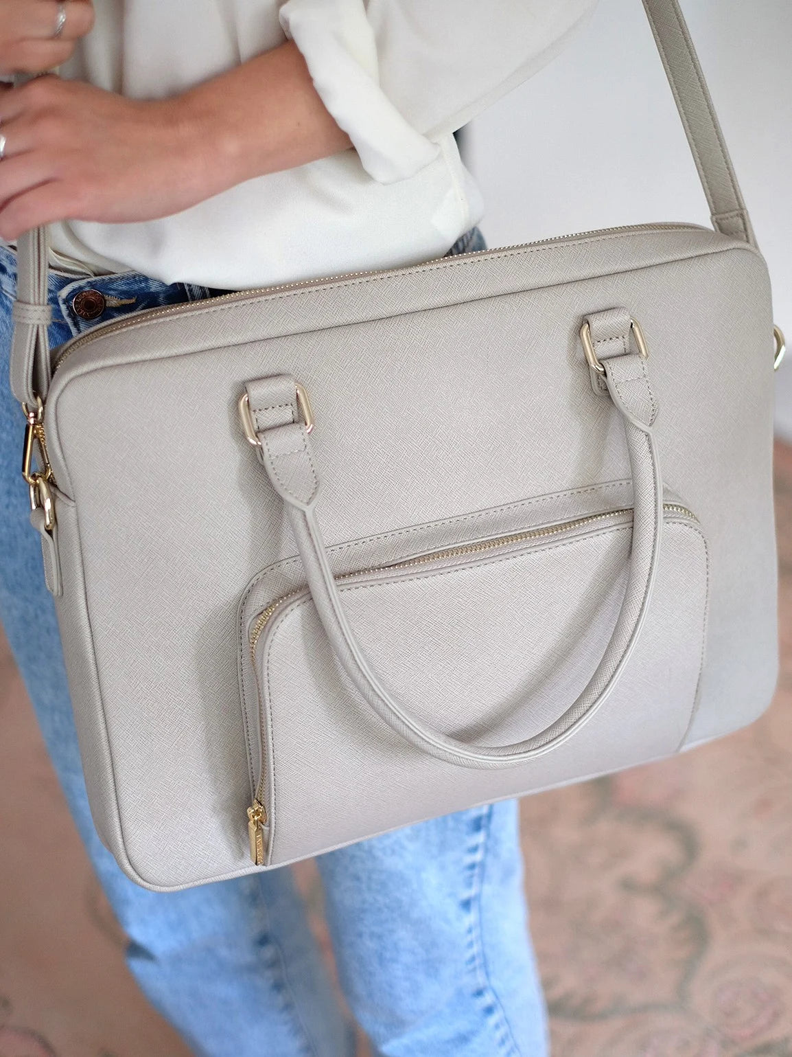Stackers Laptoptas Taupe