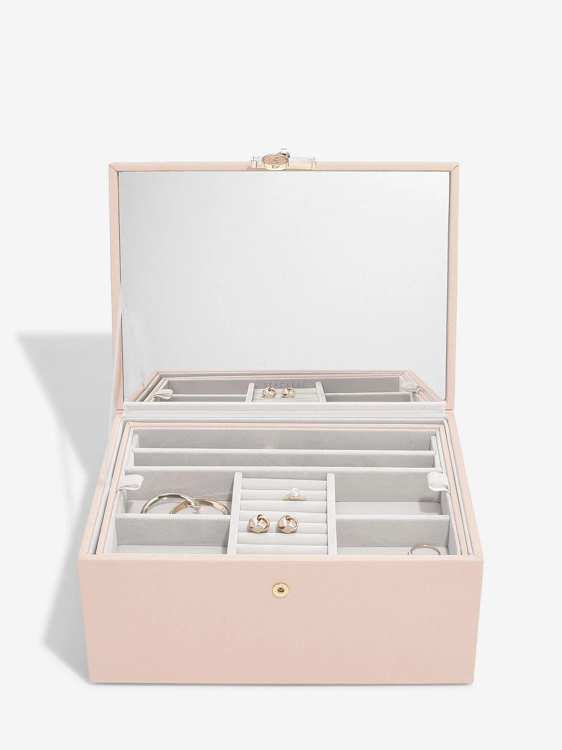 Stackers Luxury Classic Jewellery Box Pink