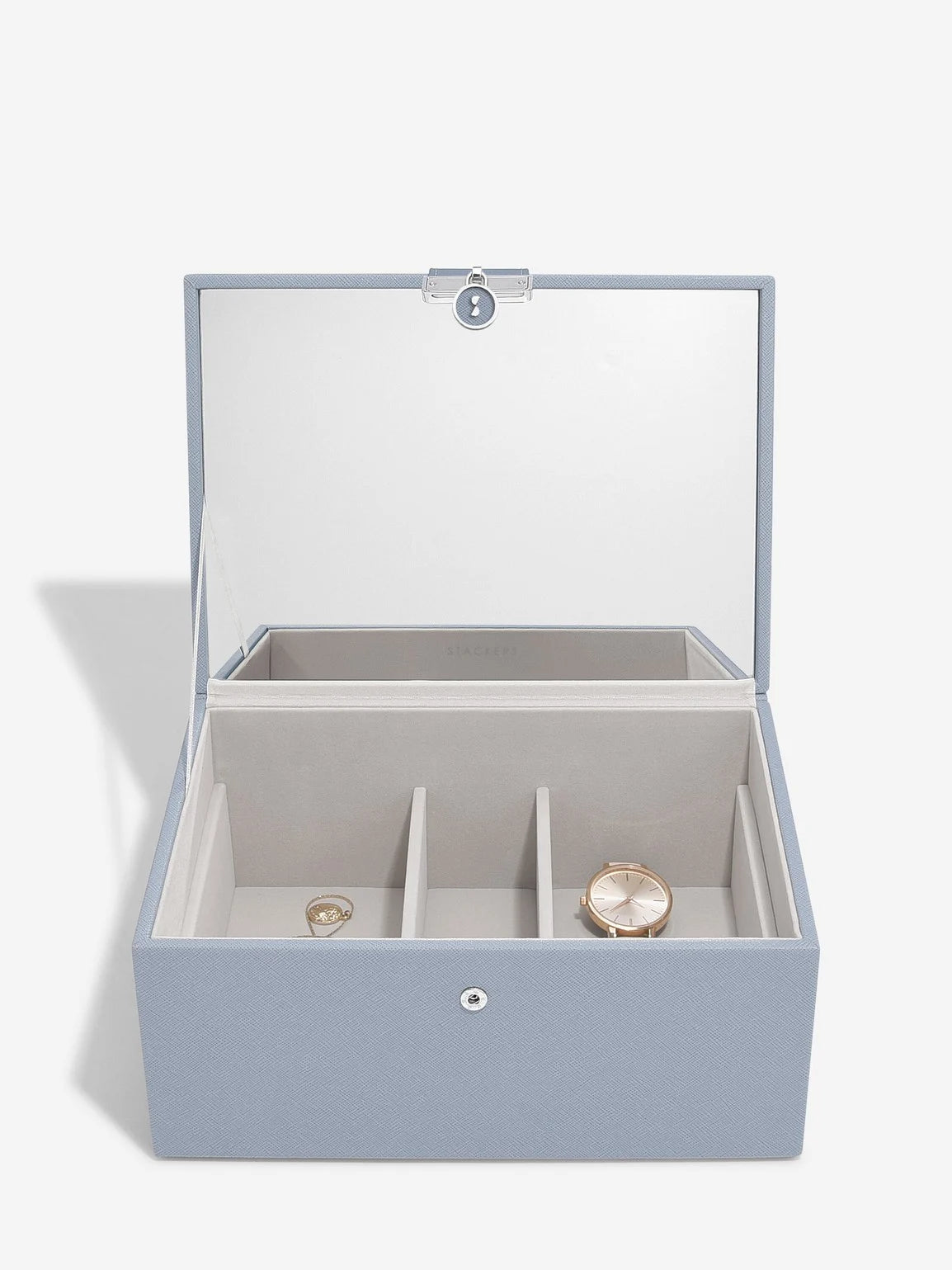Stackers Luxury Classic Jewellery Box Blue