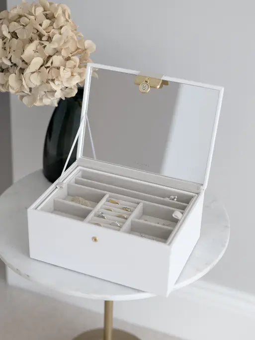 Stackers Luxe Klassieke Juwelendoos Wit