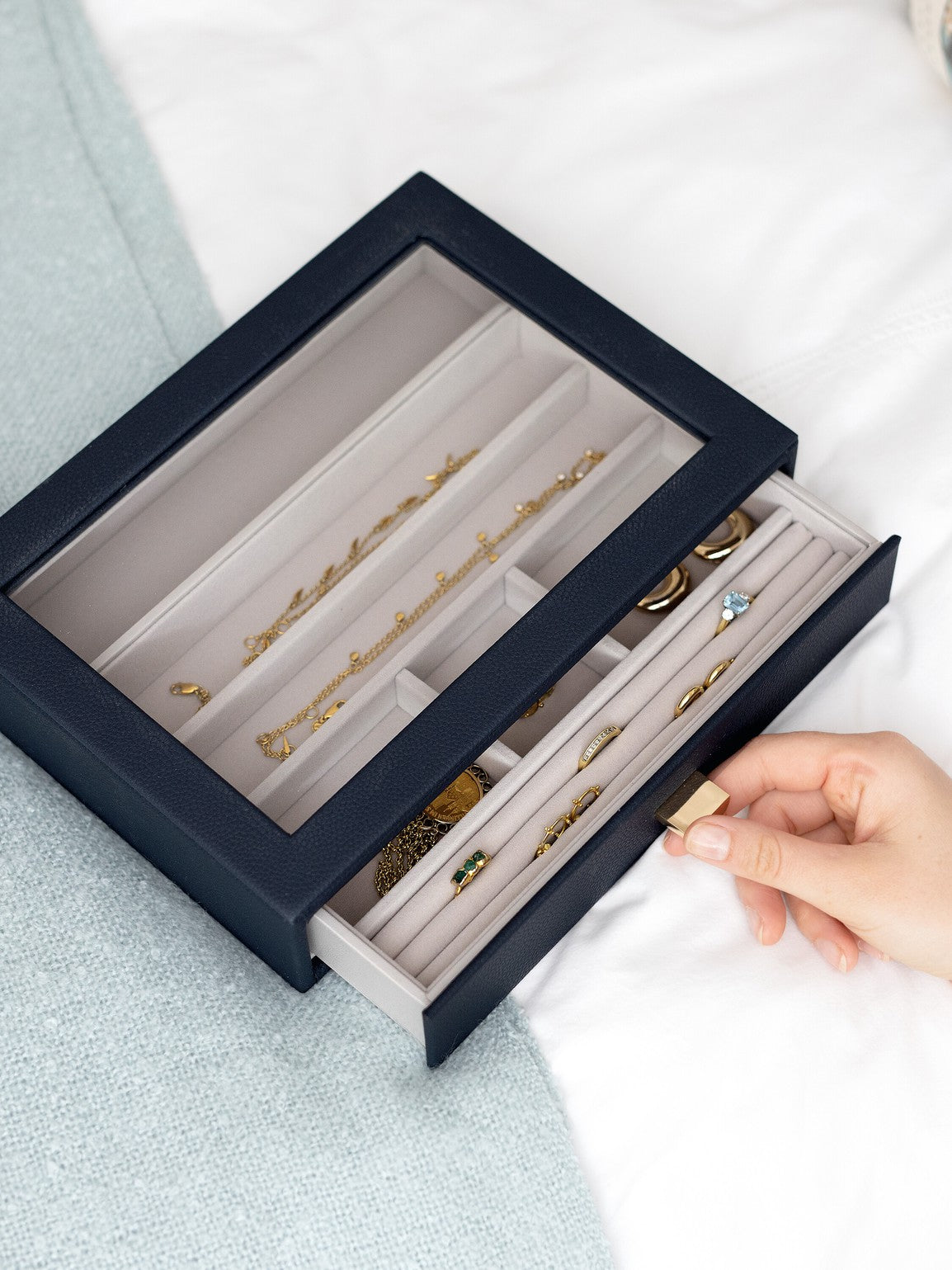 Stackers Klassieke Display Lade Marineblauw