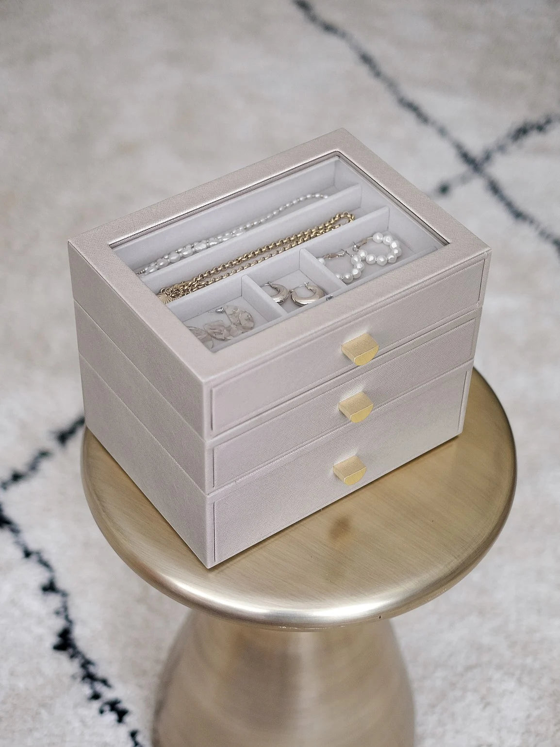 Stackers Klassieke Display Juwelendoos Set van 3 Taupe