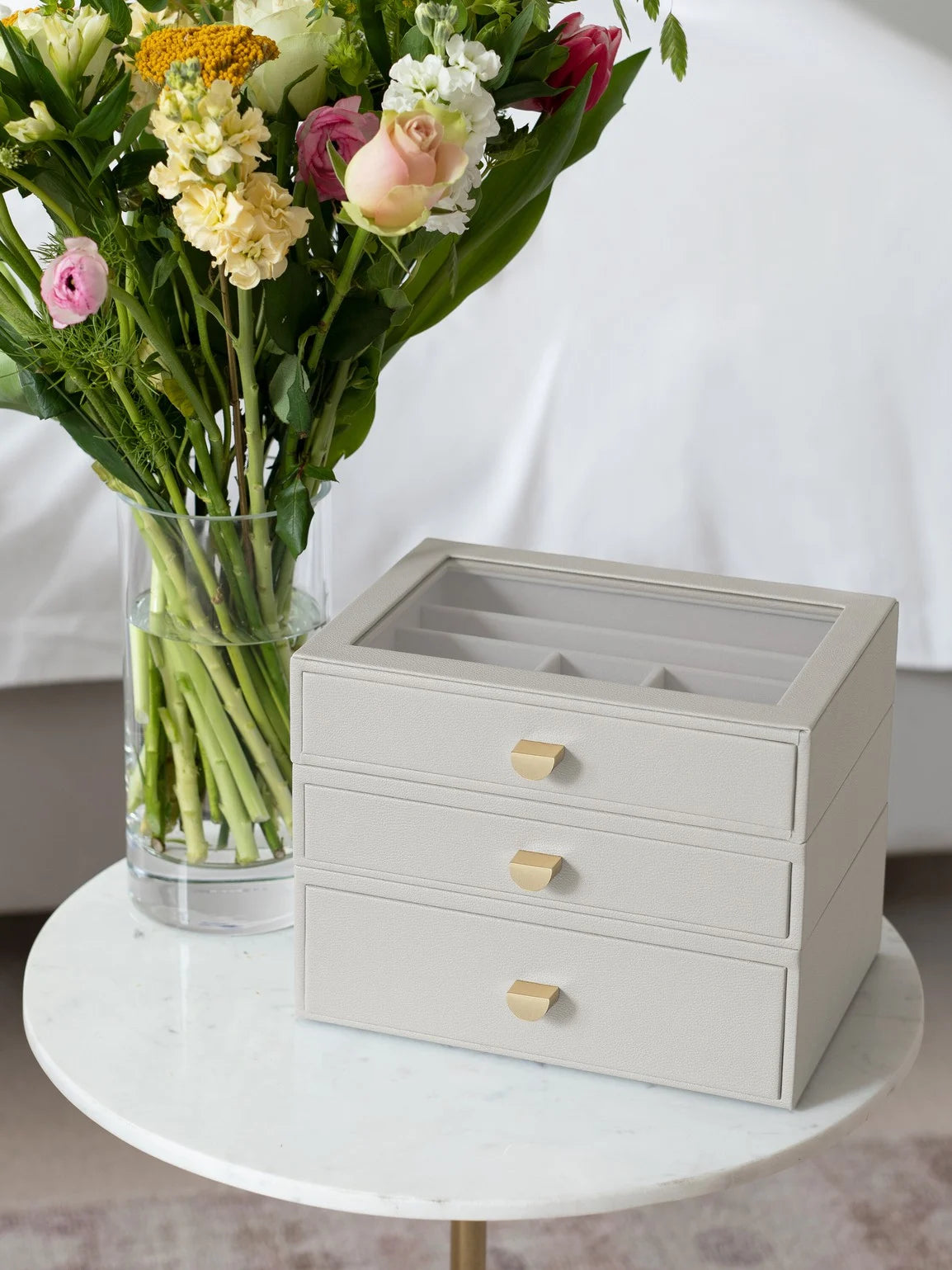 Stackers Klassieke Display Juwelendoos Set van 3 Havermout