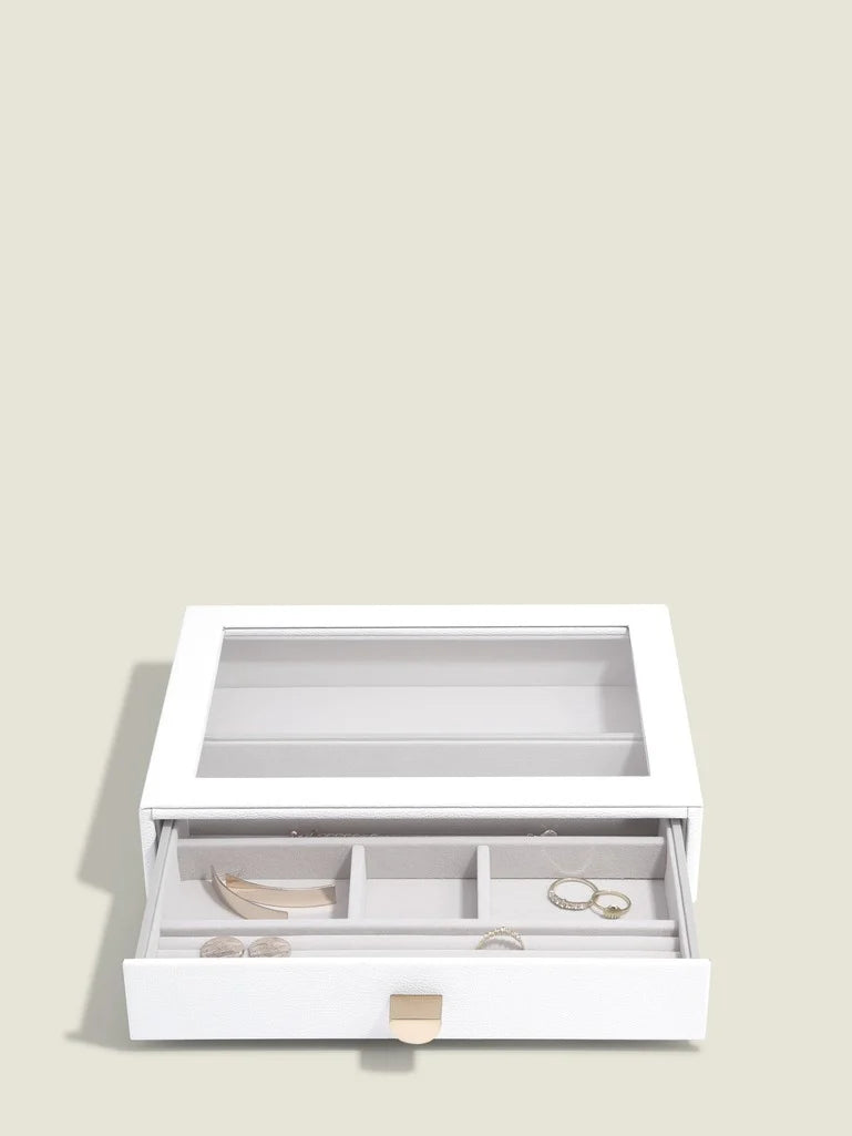 Stackers Classic Display Jewellery Box Set of 3 White