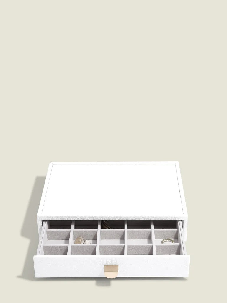 Stackers Classic Display Jewellery Box Set of 3 White