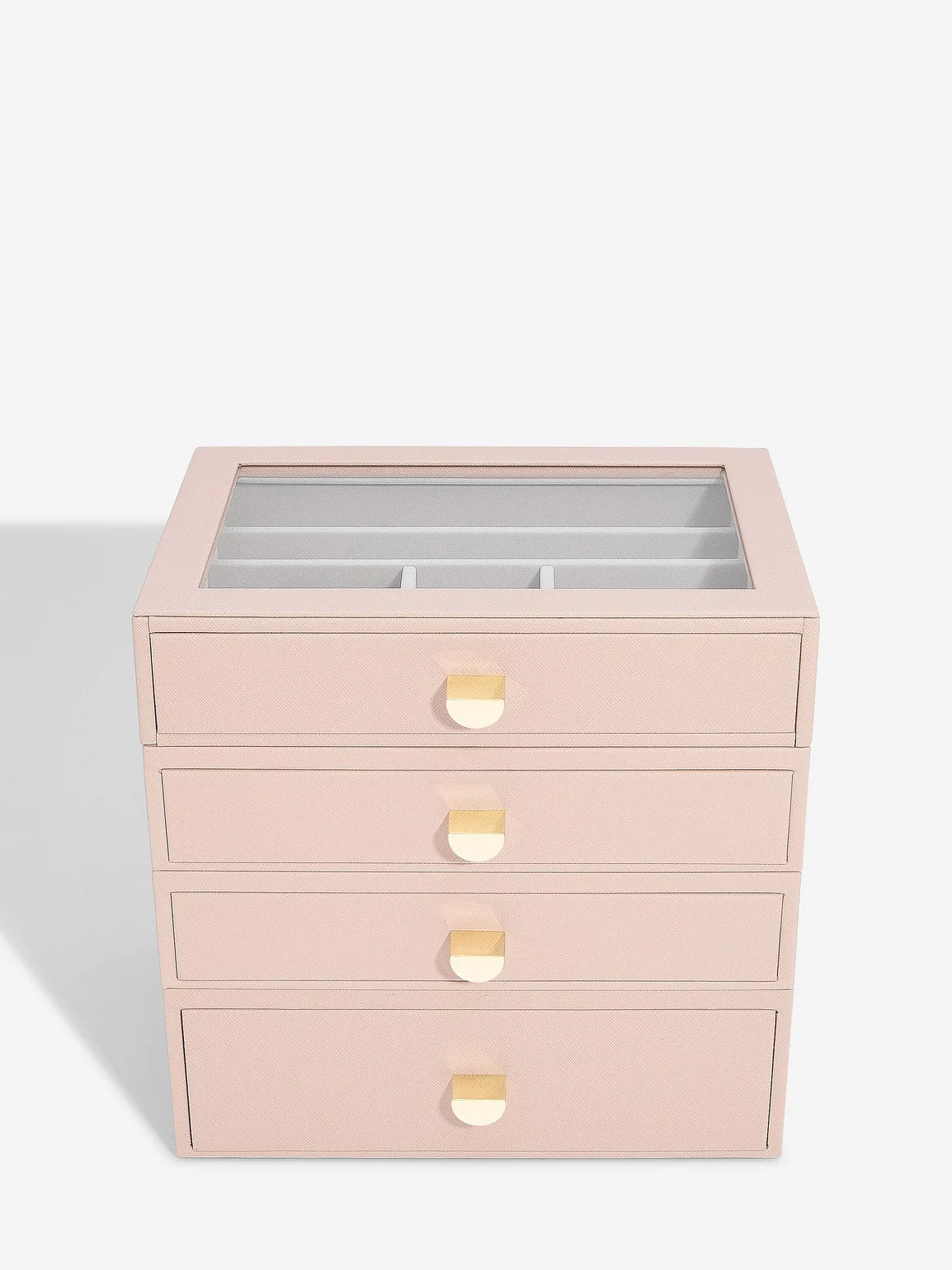 Stackers Classic Display Jewellery Box Set of 4 Pink