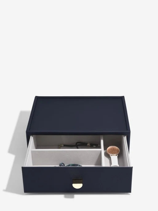 Stackers Classic Display Jewellery Box Set of 4 Navy Blue