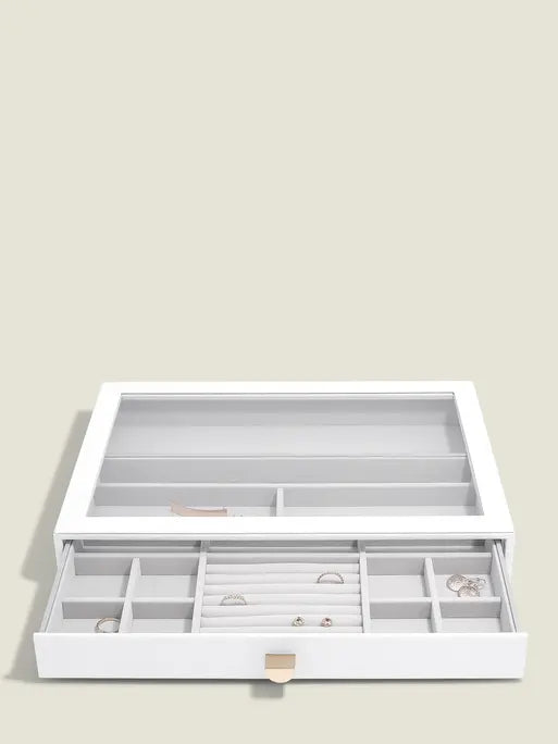 Stackers XL Rings &amp; Bracelets Tray Display White