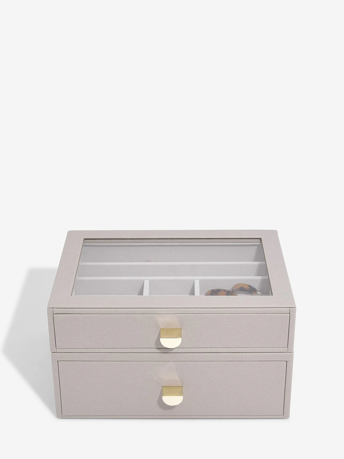 Stackers Klassieke Display Juwelendoos Set van 2 Taupe
