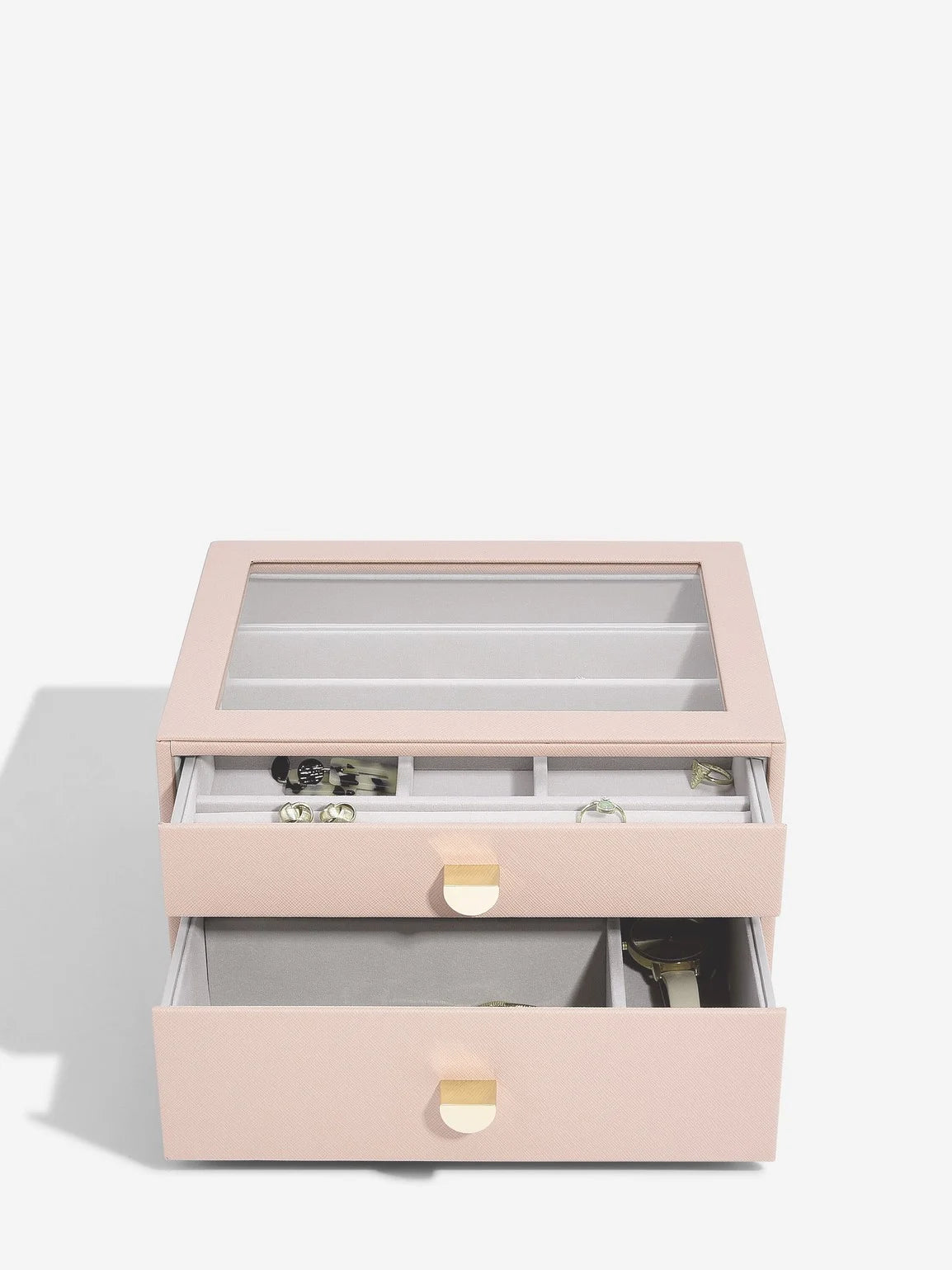 Stackers Classic Display Jewellery Box Set of 2 Pink