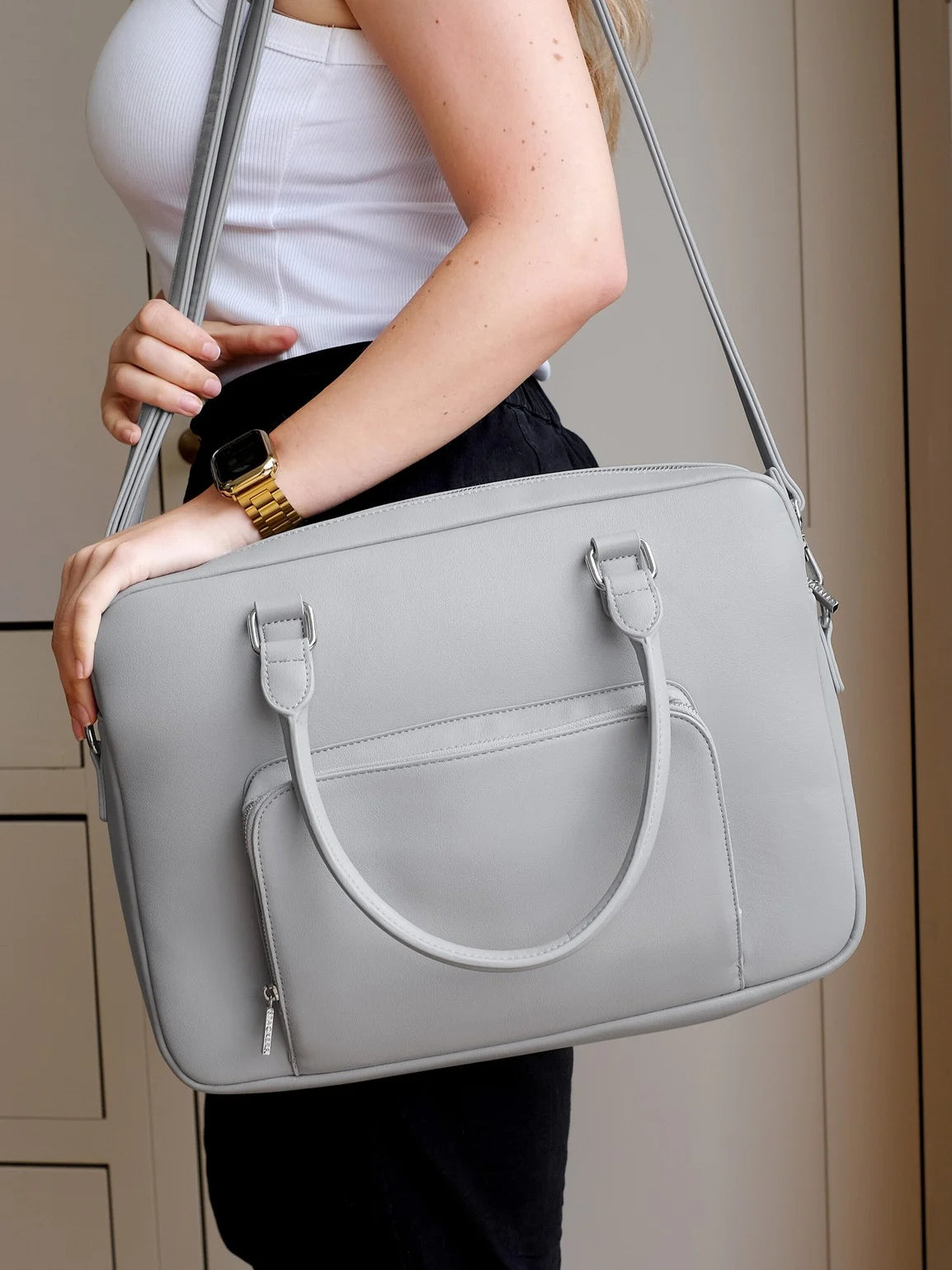 Stackers Laptoptas Grijs