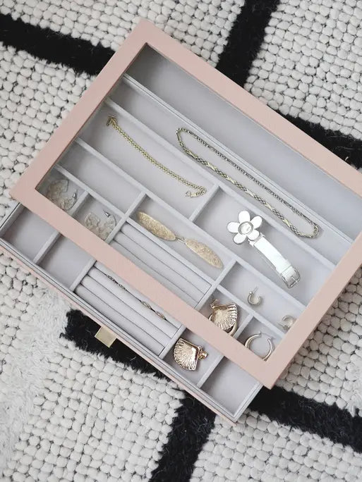 Stackers XL Rings &amp; Bracelets Drawer Display Pink