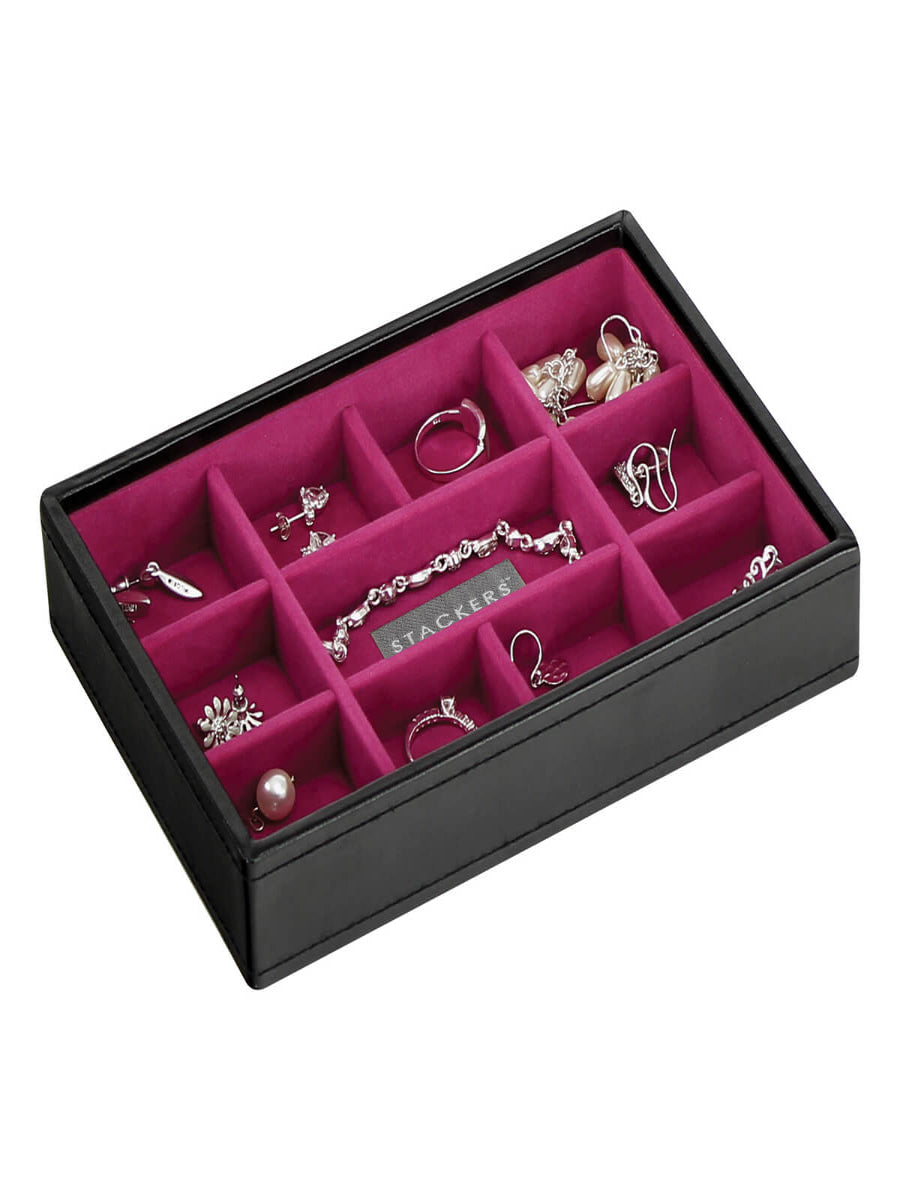 Stackers Mini Sieradenlaag Zwart & Roze