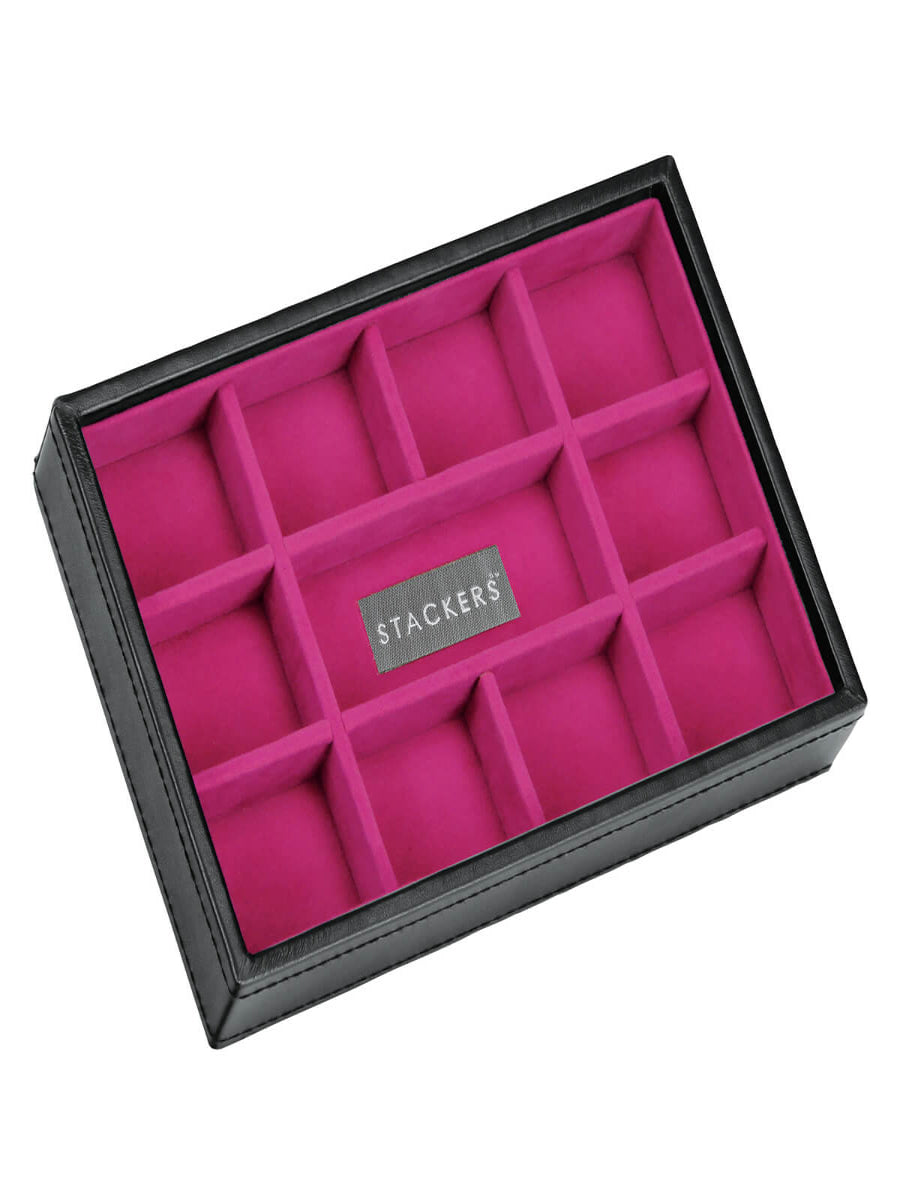 Stackers Mini Sieradenlaag Zwart & Roze