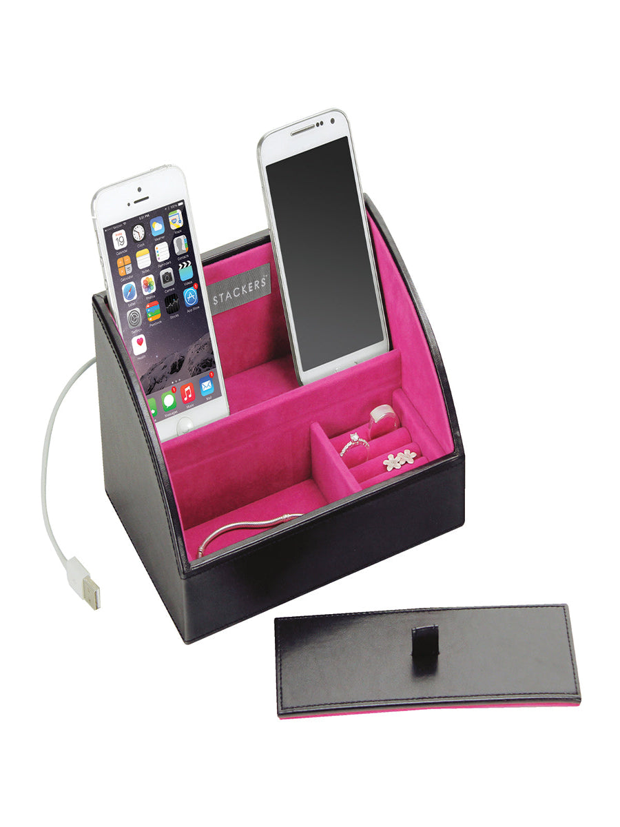 Stackers Oplaadbakje Zwart & Roze