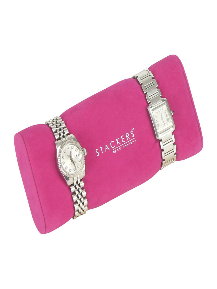 Stackers Horloge Pad Zwart & Roze