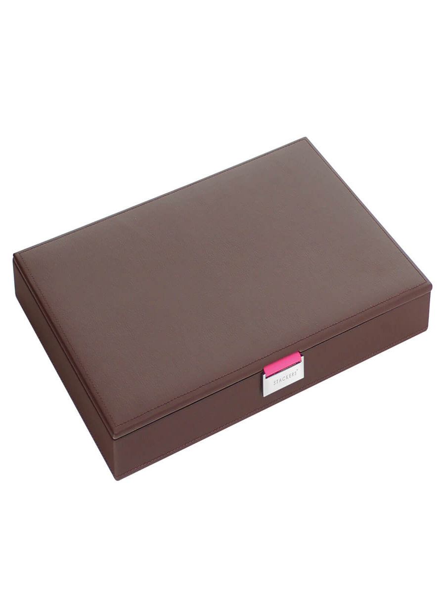 Stackers Deksel voor XL Juwelendoos Chocolate