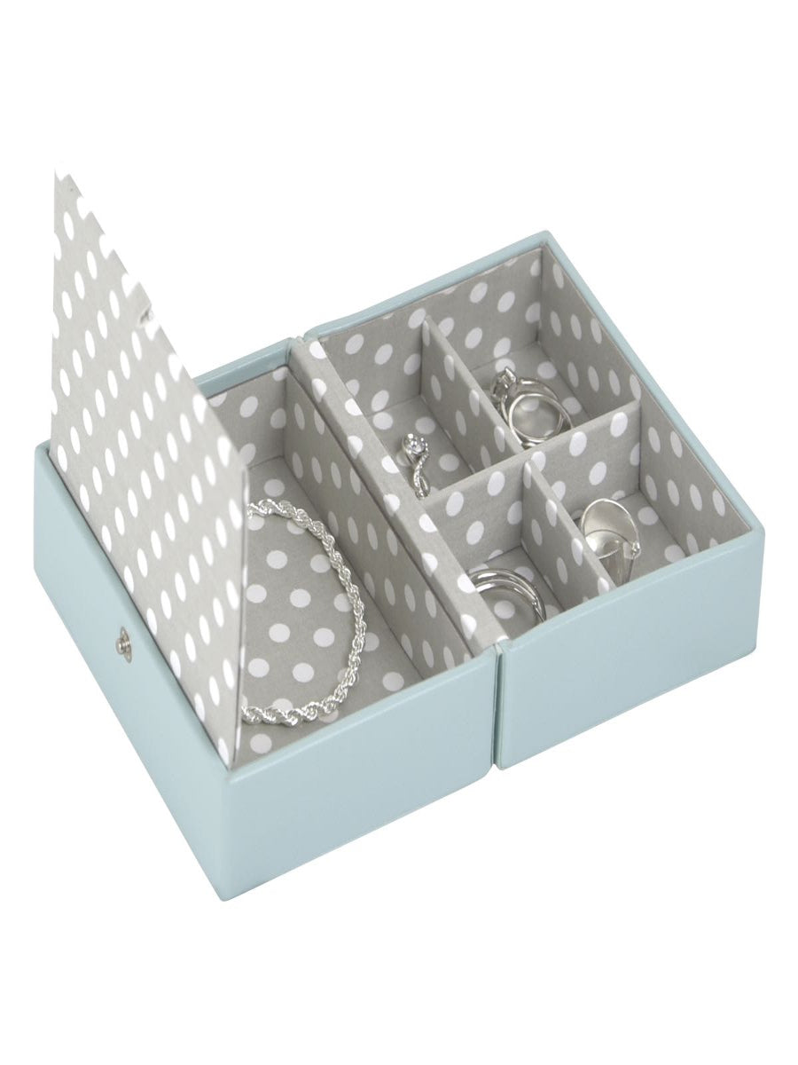 Stackers Mini Travel Box Lichtblauw/groen