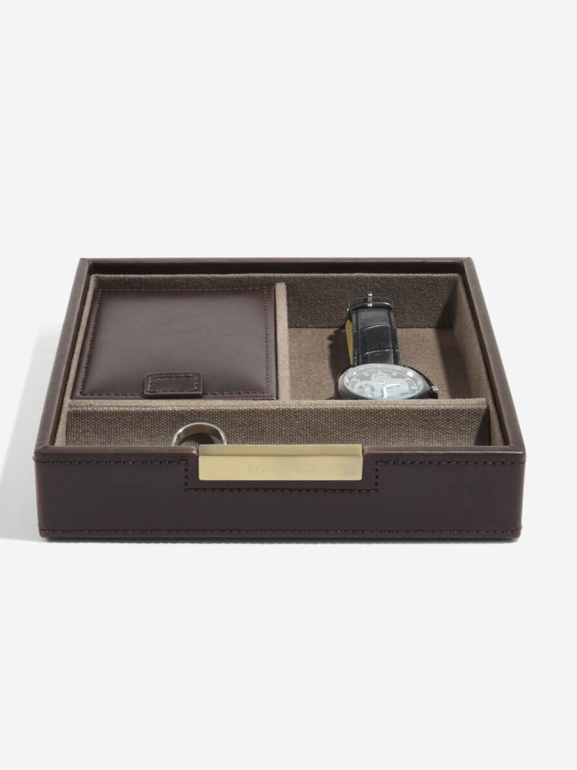Stackers Horloge, Manchetknopen & Accessoiresbox Bruin & Kaki