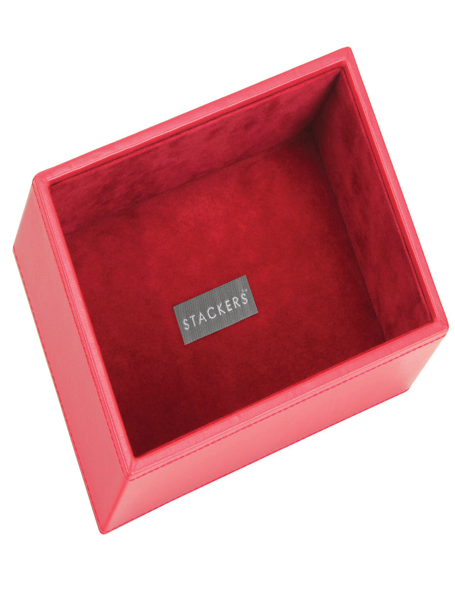 Stackers Mini Horloge & Accessoirelaag Rood