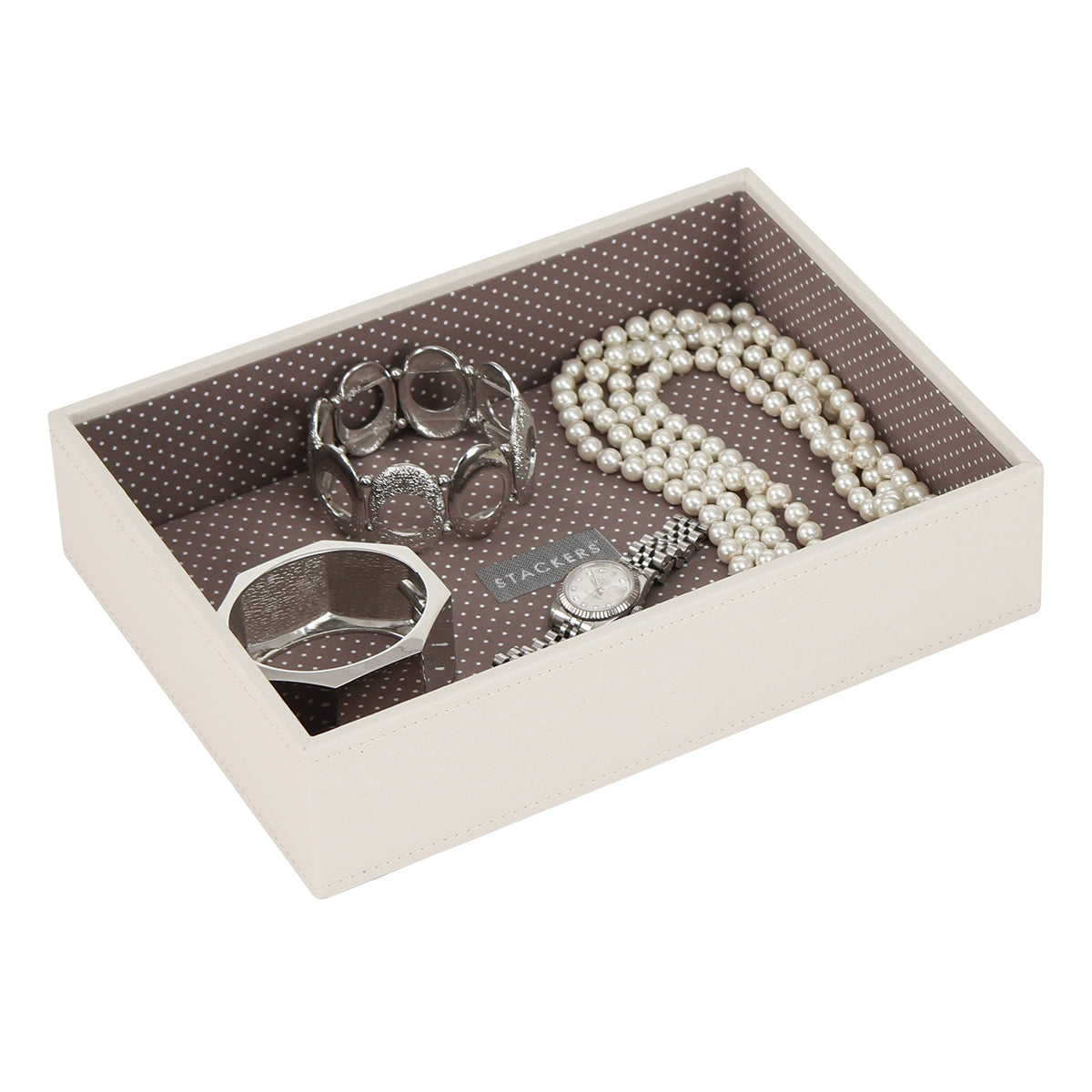 Stackers Horloge & Accessoirelaag voor Klassieke Juwelendoos Mokka